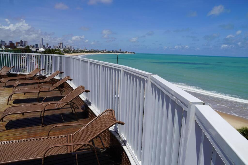 Flat A Beira Mar C/ 2 Quartos โจเอาเปสโซอา ภายนอก รูปภาพ