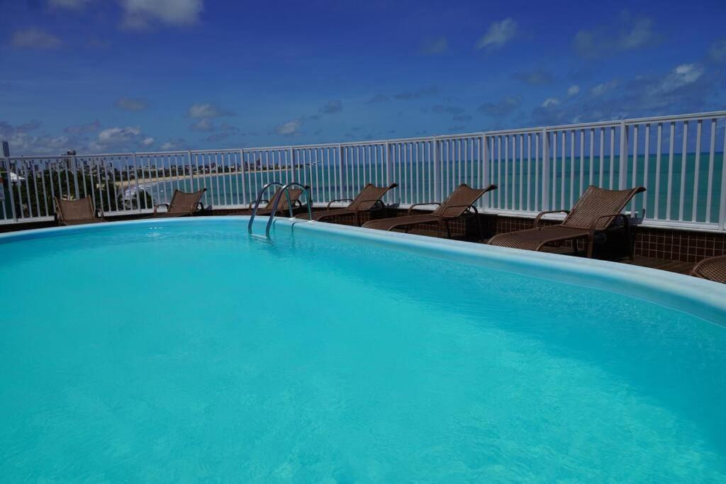 Flat A Beira Mar C/ 2 Quartos โจเอาเปสโซอา ภายนอก รูปภาพ